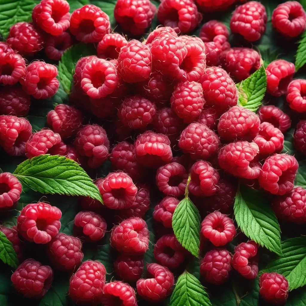 meerdere frambozen bij elkaar